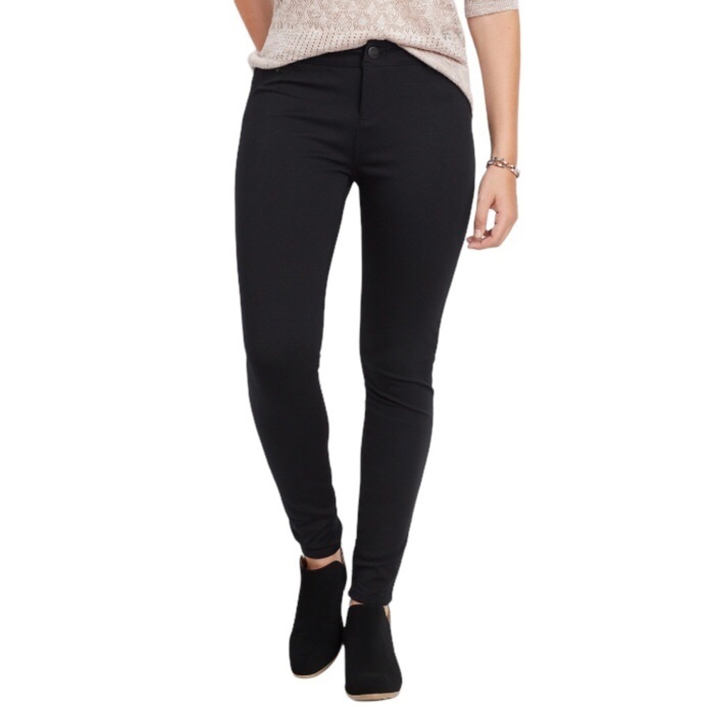 NWOT Maurices The Skinny Ponte Ankle Dress Pant Black Mid Rise Women’s Size XS